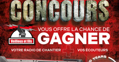 Concours Gagnez votre radio de chantier et vos écouteurs Milwaukee!