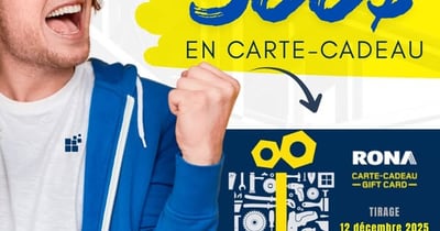 Concours Groupe Camnor - Gagnez une carte-cadeau RONA d’une valeur de 500 $