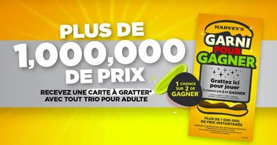 Concours Harvey's Gagnez 1 000 000 de prix!