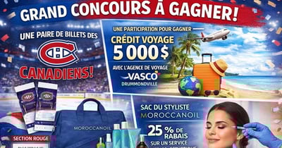 Concours Institut Beauté V.B - Plusieurs prix à gagner!