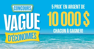 Concours Jean Coutu Gagnez l'un des cinq prix en argent de 10 000$!