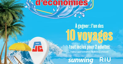 Concours Jean Coutu Gagnez l’un des dix voyages au soleil pour deux adultes!