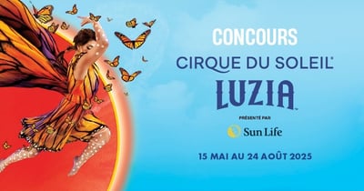 Concours Journal de Montréal - Gagnez l’une des vingt paires de billets pour l’une des représentations de LUZIA dans le Vieux-Port de Montréal. Concours Journal de Montréal - Gagnez l’une des vingt paires de billets pour l’une des représentations de LUZIA dans le Vieux-Port de Montréal.