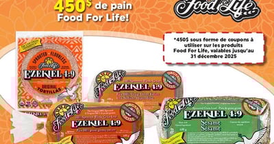 Concours La boite à grains - 450$ de pains Food For Life! Concours La boite à grains - 450$ de pains Food For Life!