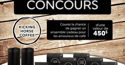 Concours La Boite à Grains Ensemble Kicking Horse Coffee