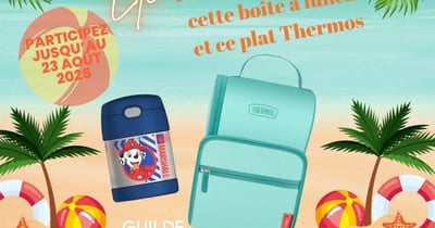 Concours La Guilde Culinaire - Gagnez une boite à lunch et un plat isotherme Thermos, d’une valeur de 55$