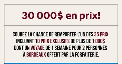 Concours Le Quarante 7 célèbre ses 30 ans, AVEC 30 000$ EN PRIX!