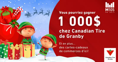 Concours M105 - Le Généreux lutin – 1 000$ à gagner!