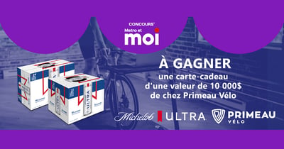 Concours Métro - 10 000$ chez Primeau Vélo à Gagner!