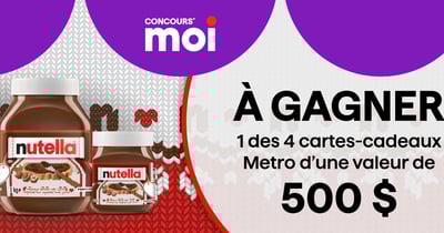 Concours Metro - Gagnez 1 des 4 cartes-cadeaux Metro de 500 $.