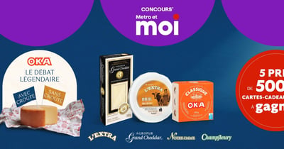 Concours Métro - Gagnez 1 des 5 cartes-cadeaux Metro de 500$!