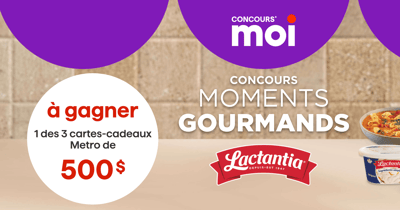 Concours Metro Gagnez l'une des trois cartes-cadeaux de 500$!