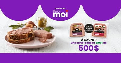 Concours Métro - Gagnez une carte-cadeau BMR de 500 $ ! Concours Métro - Gagnez une carte-cadeau BMR de 500 $ !