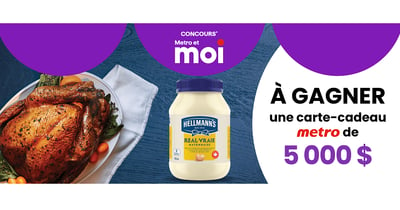 Concours Metro - Gagnez une carte-cadeau de 5 000$!