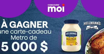 Concours Metro - Gagnez une carte-cadeau Metro de 5 000 $.