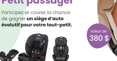 Concours Naître et grandir- Gagnez un siège d'auto évolutif pour votre tout-petit!