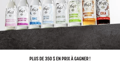 Concours On se prépare pour pour les fêtes avec 1642 Tonics & Sodas!