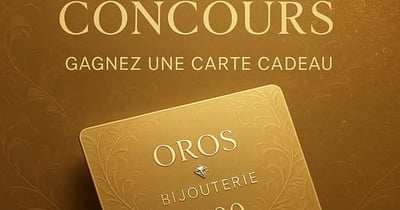 Concours OROS Bijouterie - Gagnez une carte-cadeau d’une valeur de 200$! Concours OROS Bijouterie - Gagnez une carte-cadeau d’une valeur de 200$!