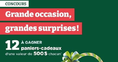 Concours Proxim Gagnez l'un des 12 paniers-cadeaux d'une valeur de 500$ chacun!