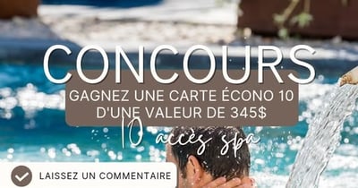 Concours Pür Détente et Spa - Gagnez une Carte Écono Pür Détente & Spa !