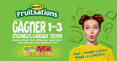 Concours Rentrée Mott’s Fruitsations! Concours Rentrée Mott’s Fruitsations!