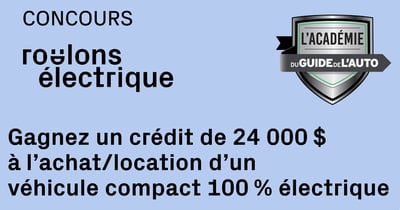 Concours Roulons Électrique - Gagnez 30,000$ pour l'achat ou location d'une Voiture