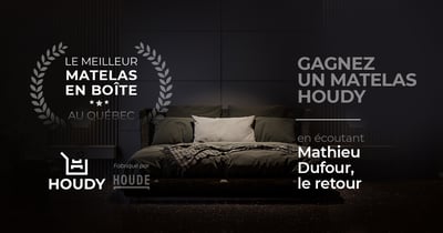 Concours Rythme FM 105,7 - Cette semaine, gagnez un matelas Houdy!