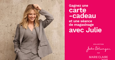 Concours Rythme FM 105,7 Gagnez une carte-cadeau Boutique Marie-Claire et une séance de magasinage avec Julie!