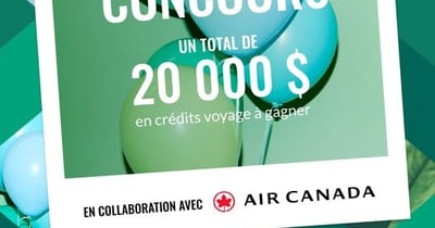 Concours Simons - 20 000$ en crédits-voyage à gagner!