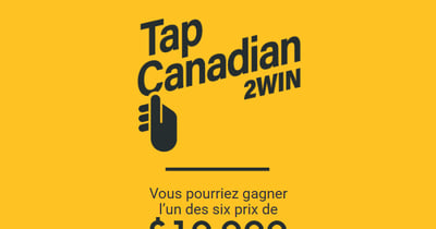 Concours Interac TapCanadian2Win - 10,000$ à GAGNER