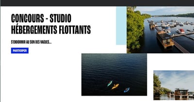 Concours Tourisme Trois-Rivières - Studio Hébergements Flottants ! Concours Tourisme Trois-Rivières - Studio Hébergements Flottants !