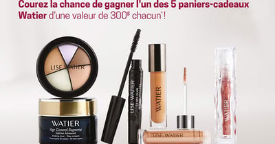 Concours Uniprix Gagnez l'un des cinq paniers-cadeaux de produits WATIER!