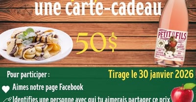 Concours Vergers Petit et fils- Gagnez une carte-cadeau de 50$ chez Petit et Fils !