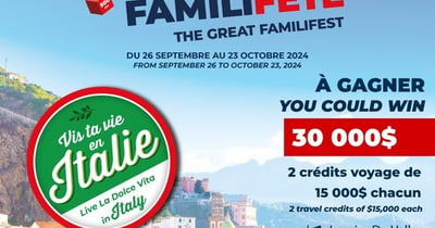 Concours «Vis ta vie en Italie ! » avec Familiplus!