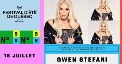 Concours WKND 91,9 Fm Gagnez une paire de billets avant-scène argent pour assister au spectacle de Gwen Stefani!
