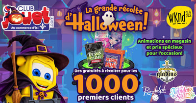 Concours WKND 91,9 Gagnez une carte-cadeau Club Jouet de 50$!