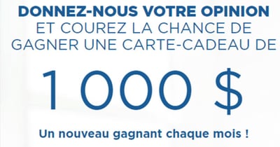 Concours Jean Coutu Gagnez une Carte-Cadeau de 1000$