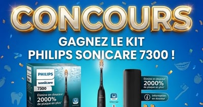 Concours Brosse à dents Philips Sonicare Séries 7300