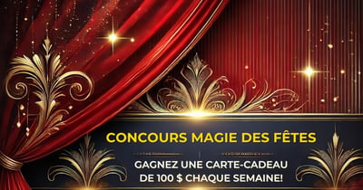 Concours Chaque dimanche de décembre 2024, courez la chance de gagner une carte-cadeau Cominar de 100 $!