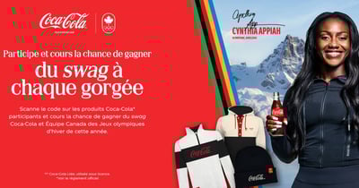 Concours Coca-Cola - Affiche tes couleurs d’équipe et cours la chance de gagner de l’équipement digne d’un athlète olympique!