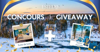 Concours Estello Suites & Spa- Gagnez une nuitée dans une des suites de luxe avec vue sur le lac! Concours Estello Suites & Spa- Gagnez une nuitée dans une des suites de luxe avec vue sur le lac!