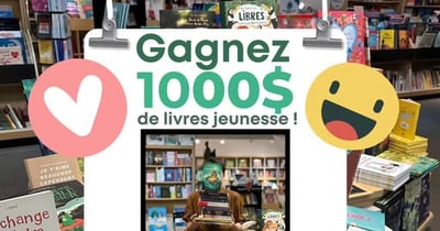 Concours Gagne 1000$ de livres jeunesse!