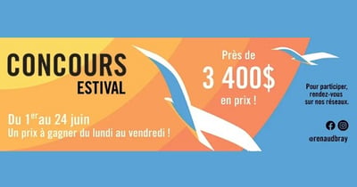 Concours Gagnez 3400$ en prix avec Renaud Bray!
