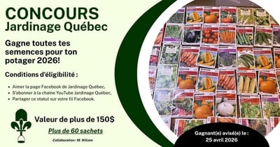 Concours Gagnez toutes vos semences pour votre potager!