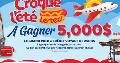 Concours Gagnez 5000$ en prix avec Lesters! Concours Gagnez 5000$ en prix avec Lesters!