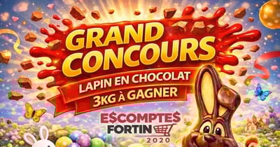 Concours Gagnez un lapin en chocolat de 3 Kg!