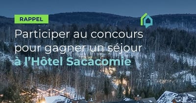 Concours Gagnez un séjour à Sacacomie spa hôtel!