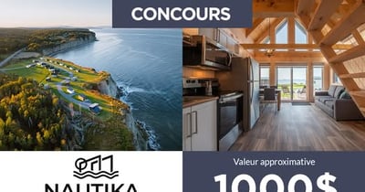 Concours Gagnez un séjour aux Chalets Nautika en Gaspésie! Concours Gagnez un séjour aux Chalets Nautika en Gaspésie!