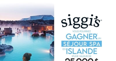 Concours Gagnez un Séjour Spa en Islande avec Siggi's !