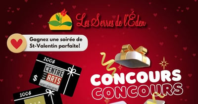 Concours Gagnez un souper-spectacle pour la Saint-Valentin!